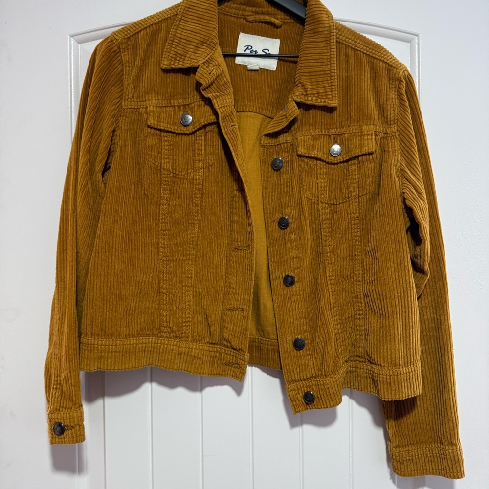 Per Se Golden Corduroy Jacket
